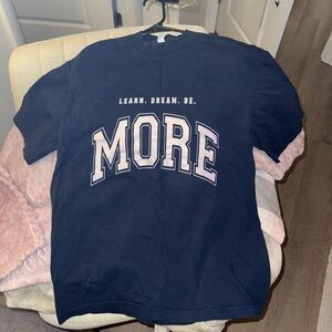 Alphalete Navy and Pink Short Sleeve Tee